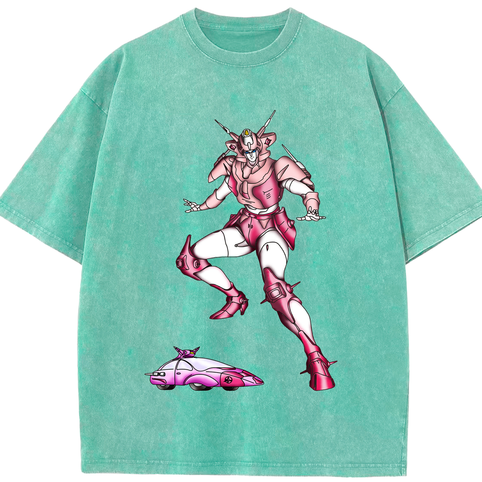 （画像用）  綿100% ヴィンテージ風 半袖Tシャツ（フロントプリント）